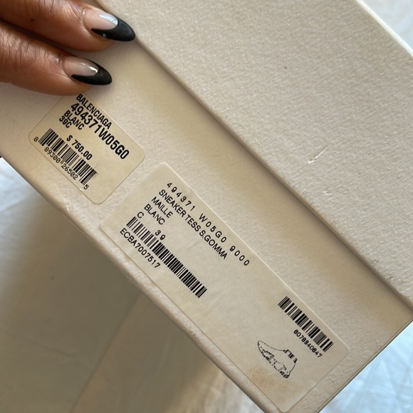 BALENCIAGA sock sneakers in white size 39 - Picture 4 of 4